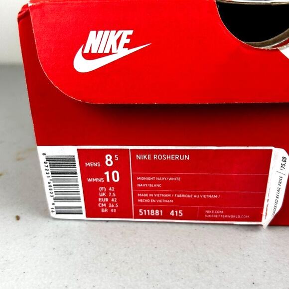 Nike Roshe Run Men’s 8.5 Sunrise Athletic Running Sneakers Trainers w/Box - Picture 2 of 10